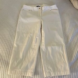 Jones New York stretch white pants